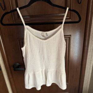 Paper Crane White Tank Top Size Small